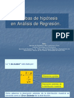 Análisis Regresión Pruebas Hipótesis