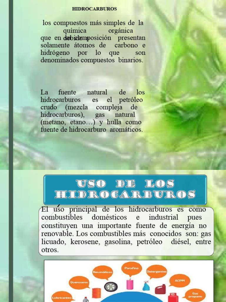 Hidocarburos Saturados-Alcanos | PDF | Hidrocarburos | Alcano