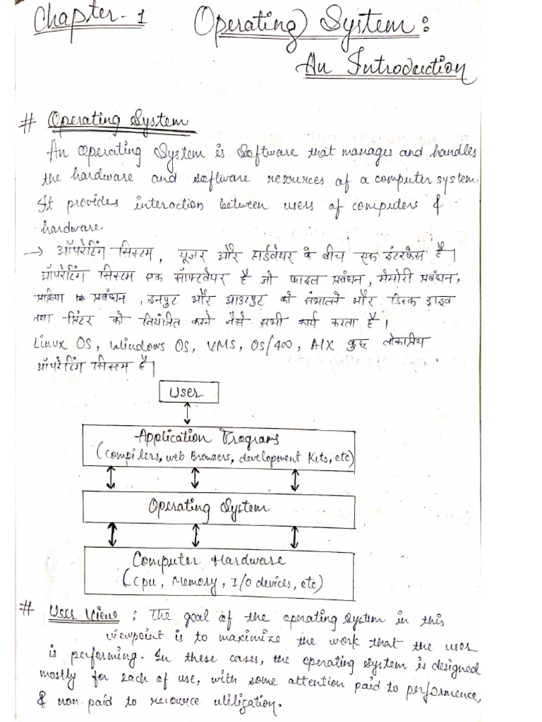 Operating System Chapter 1 | PDF