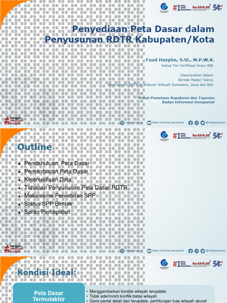 Peta Dasar untuk RDTR Kabupaten/Kota | PDF