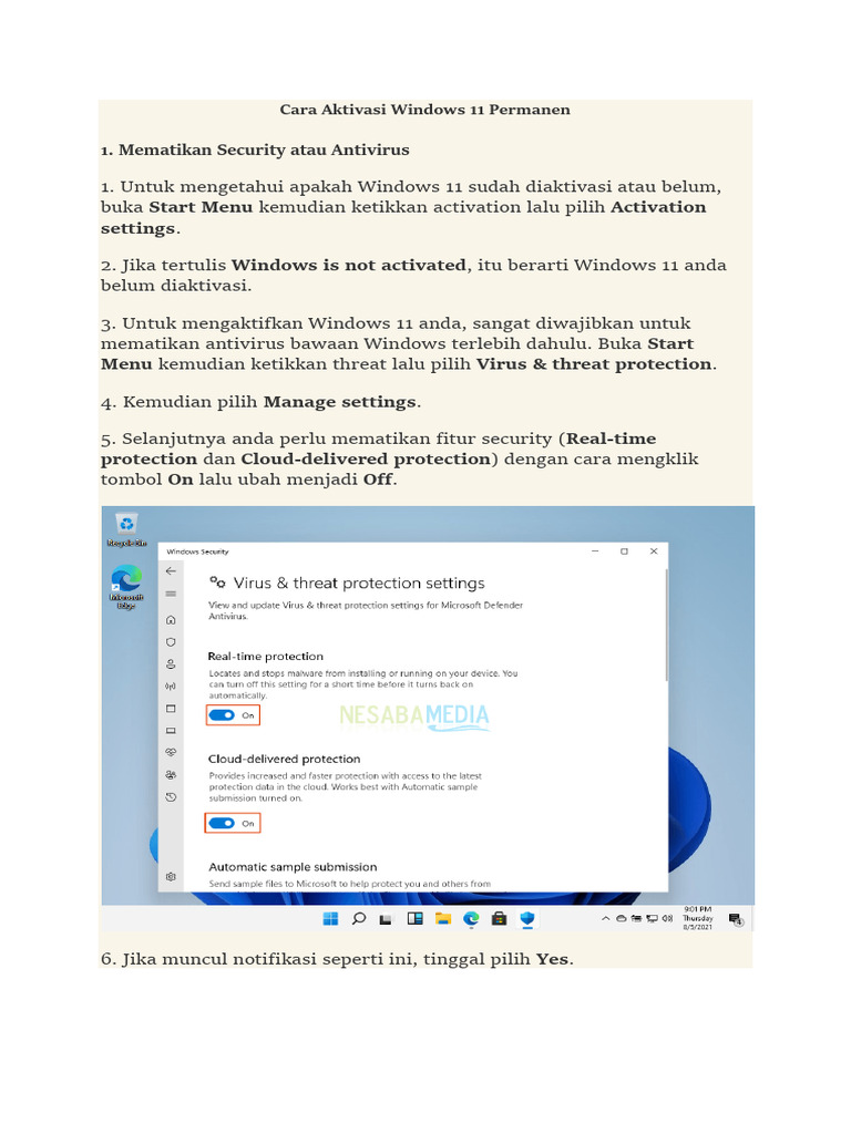 Aktivasi Permanen Windows 11 CMD | PDF