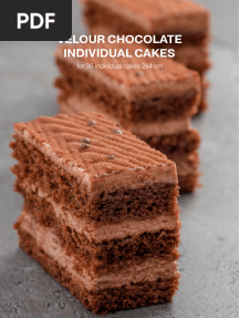 Velour Chocolate Individual Cakes