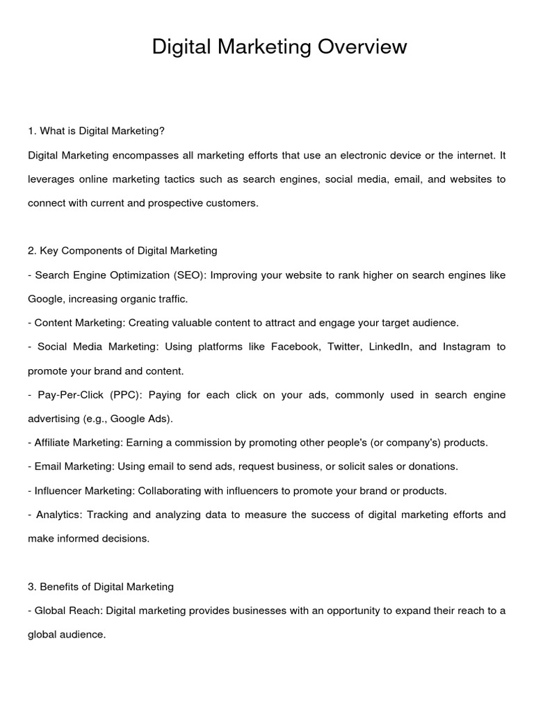 Digital Marketing Essentials Explained | PDF