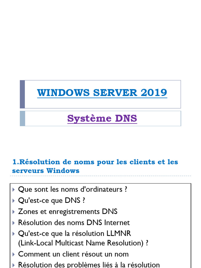 Comprendre le Suffixe DNS dans Windows | PDF | Système de noms de ...