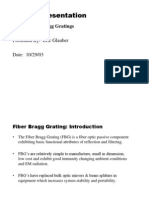 EE-566 Presentation: Topic: Fiber Bragg Gratings