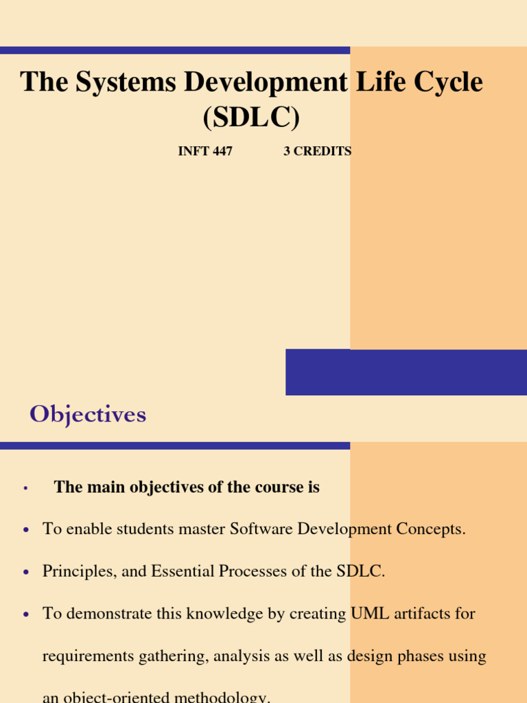 SDLC Course Overview and Phases | PDF | Software Development Process ...