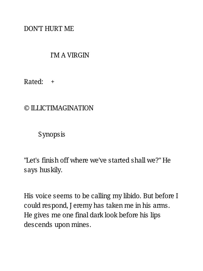 Dont hurt me im a virgin pdf