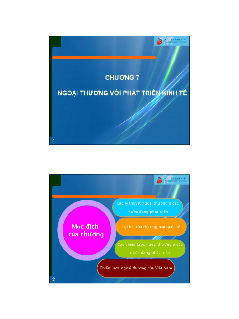 KTPT 7. Ngoại thương với phát triển kinh tế | PDF