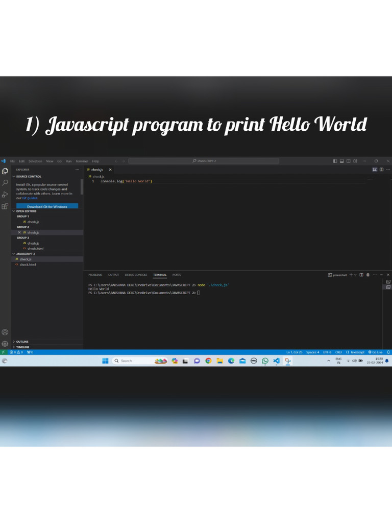 Javascript Task by Rakshana | PDF