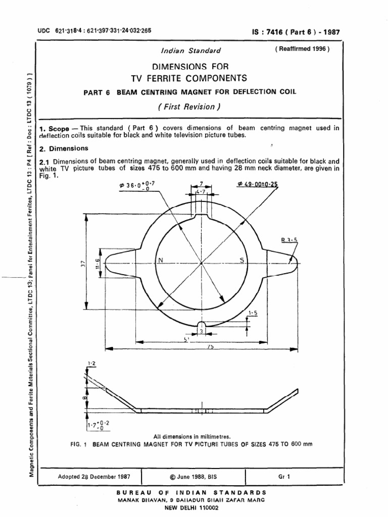 TV Ferrite Components Guide | PDF