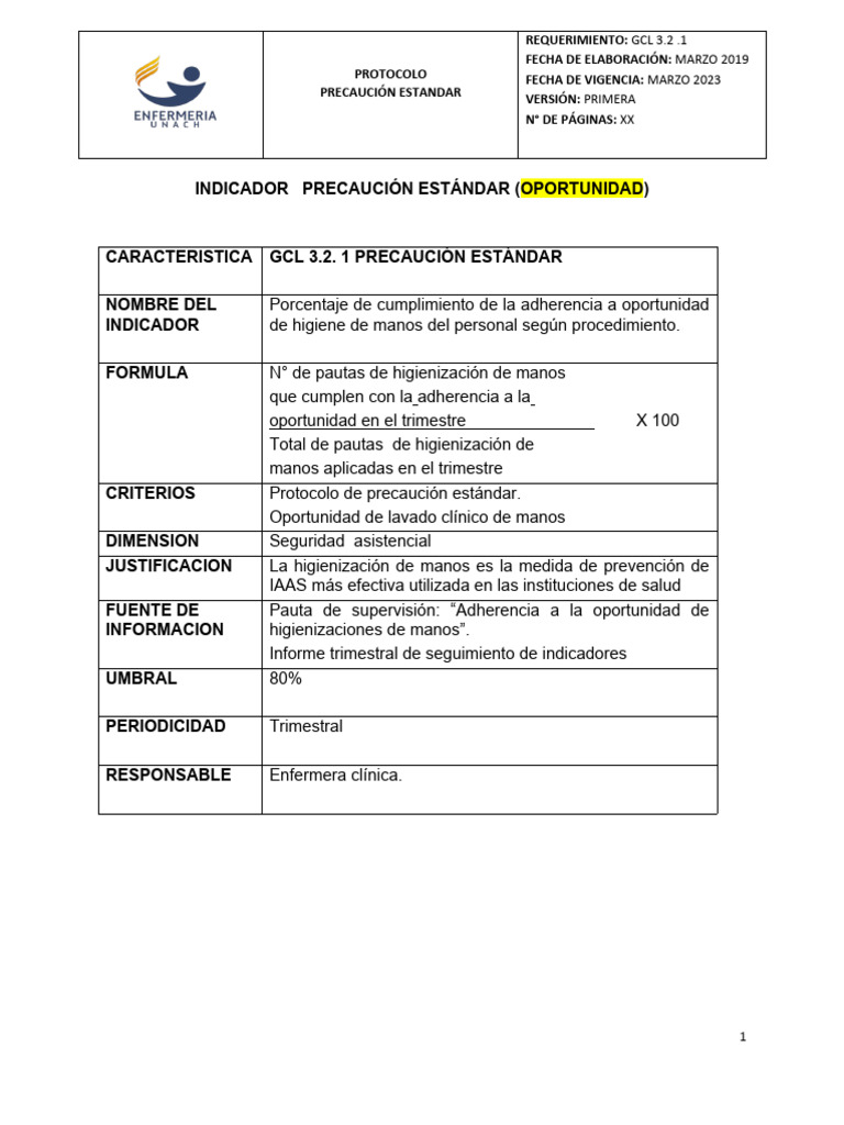 INDICADOR Y PLAN DE MEJORA PDF