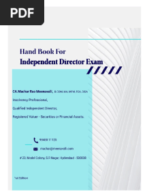 Hand Book For Independent Director Exam 1125....