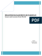 Disaster Management Issues of Pakistan