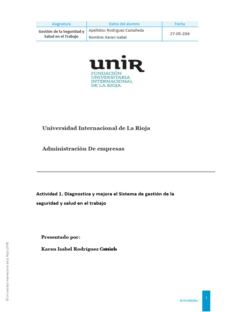 Seguridad Y Salud En El Trabajo 2023 Pdf Valores