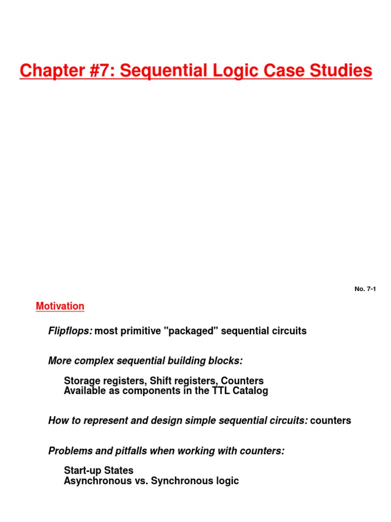 Sequential Logic Circuit Design Guide | PDF | Dynamic Random Access ...