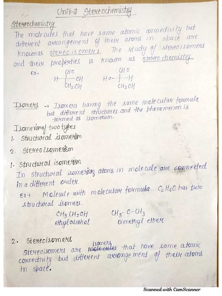Stereochemistry visual data 2