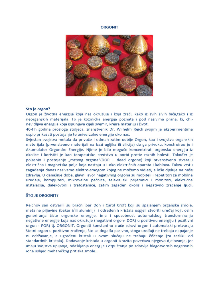 ORGONIT | PDF