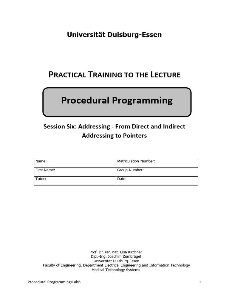 C Programming: Pointers and Addressing | PDF | Pointer (Computer ...