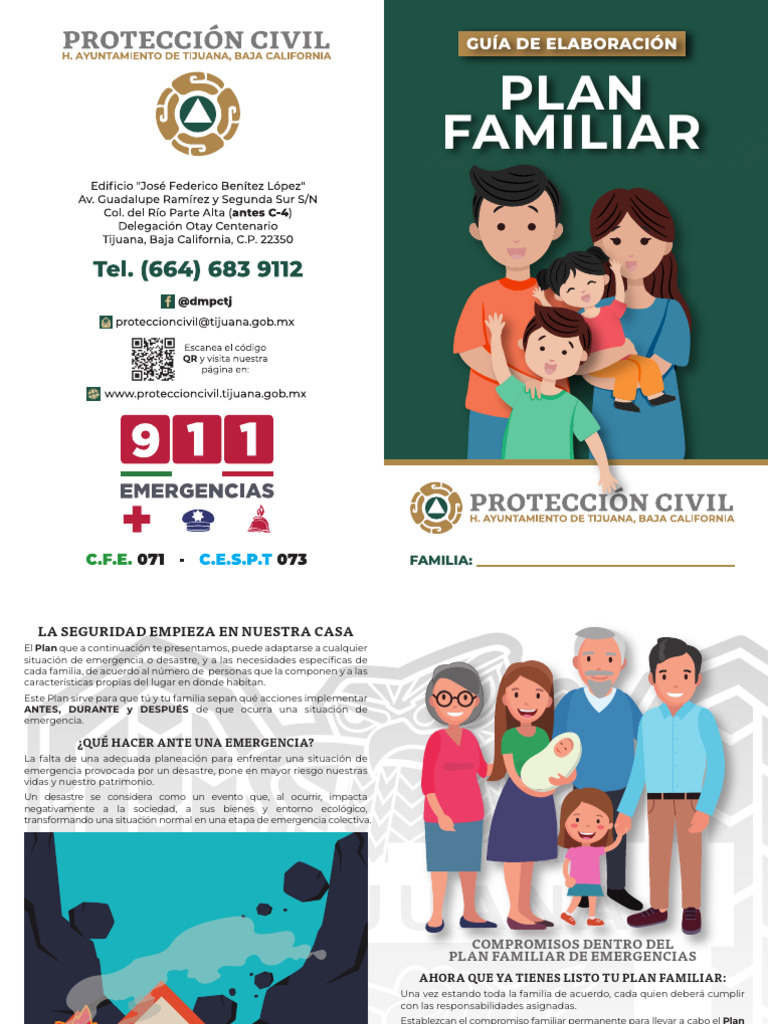Plan Familiar de Emergencias: Guía Práctica | PDF | Defensa Civil | La ...