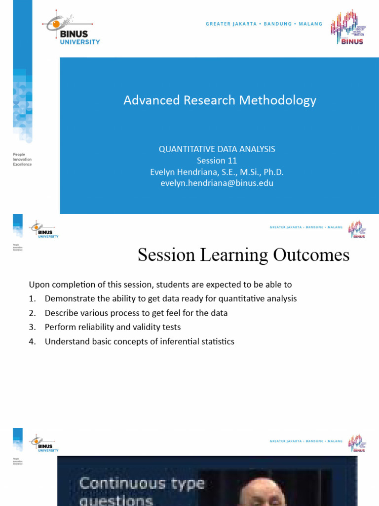 Quantitative Data Analysis Techniques | PDF | Validity (Statistics ...