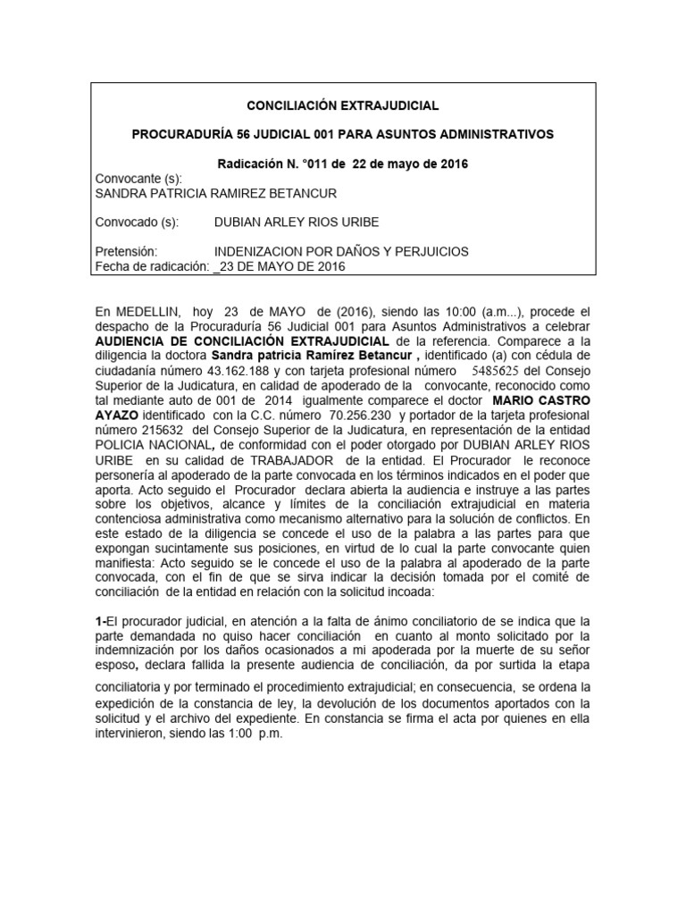 Conciliación Extrajudicial | PDF | Ciencias sociales | Derecho