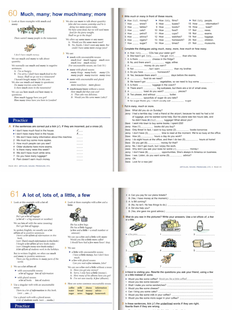 Grammar - Quantifiers | PDF