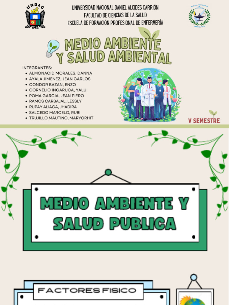 Medio Ambiente y Salud Ambiental | PDF | Entorno natural | Contaminación