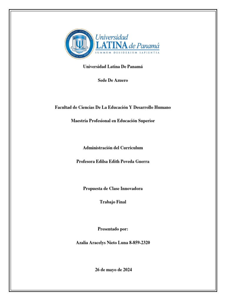 Final escrito Azalia Nieto | PDF | Plan de estudios | Inteligencia artificial