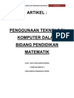 MTE 3102 (KURIKULUM PENDIDIKAN MATEMATIK) - KKP - ARTIKEL