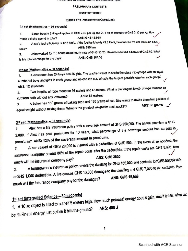 ACE Scanner Document Overview | PDF