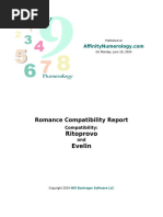 Numerological Compatibility Chart Romance | PDF | Teaching Mathematics