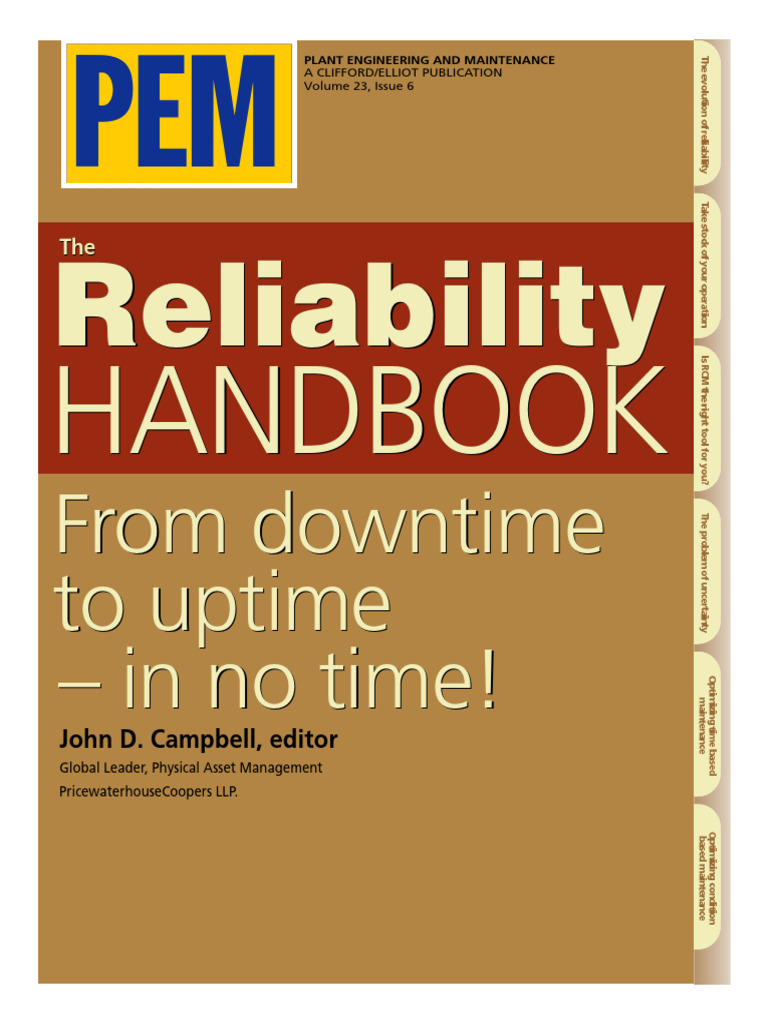 Reliability Handbook Overview | PDF | Reliability Engineering ...