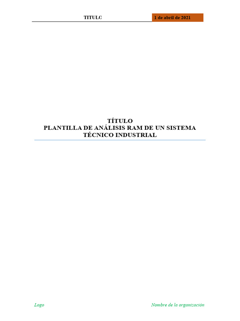 Análisis RAM de Sistemas Industriales | PDF | Ingeniería de ...