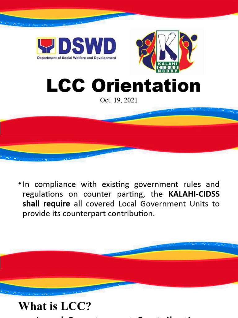 LCC Guidelines for Local Government Units | PDF | Economies