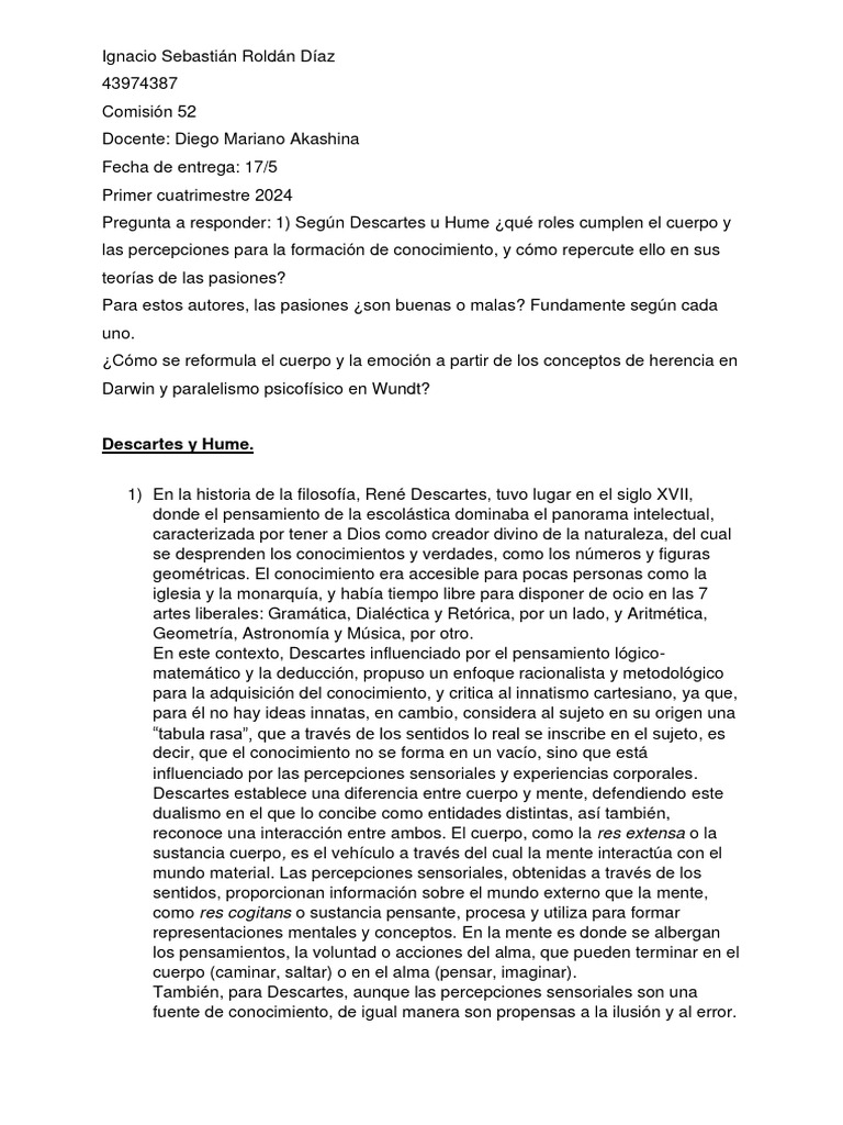 Ignacio Roldán Díaz Historia de La Psicología Com 52. | PDF | Las ...