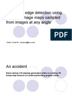 Method of Edge Detection Using 1-D Liner Image Maps Sampled From Images at Any Angle
