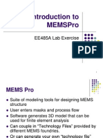 Introduction To Memspro: EE485A Lab Exercise