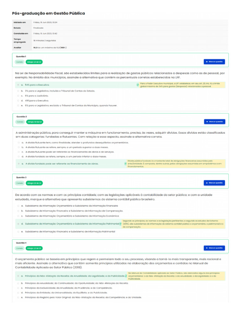 Prova II - Pós-Graduação | PDF
