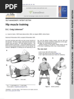 Self Management - Hip Muscle Training