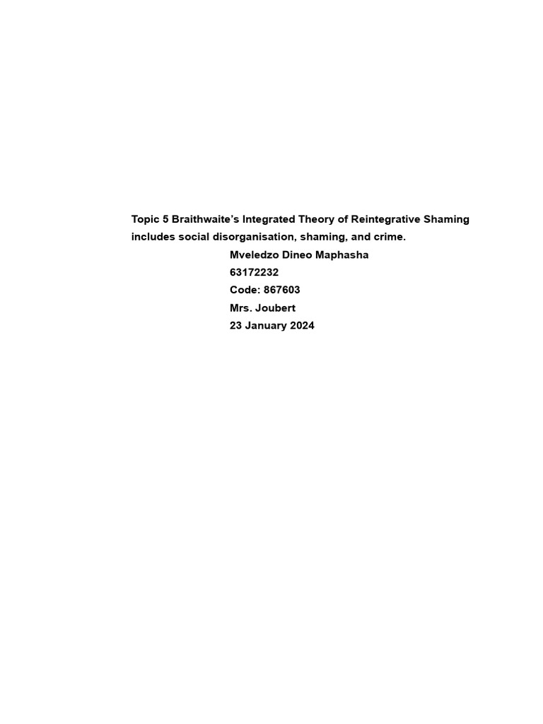cmy4801 Portfolio | PDF | Crimes | Crime & Violence