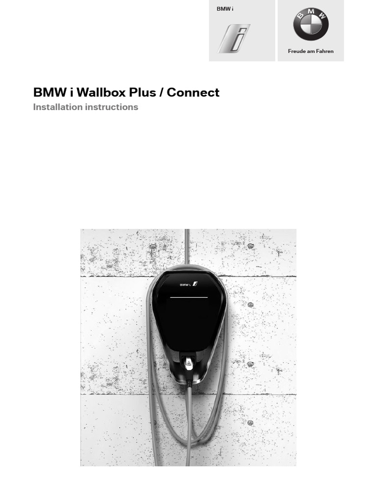 BMW I Wallbox Connect Install Guide | PDF | Fuse (Electrical ...