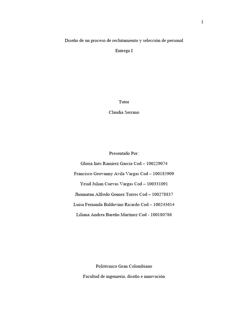 Proceso de Reclutamiento en CUSOL S.A.S. | PDF | Gestión de recursos ...