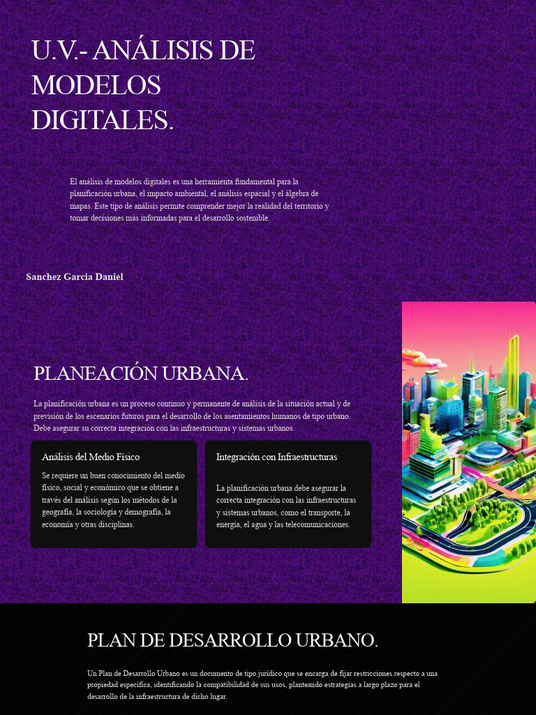 Uv Analisis de Modelos Digitales | PDF | Planificación urbana ...