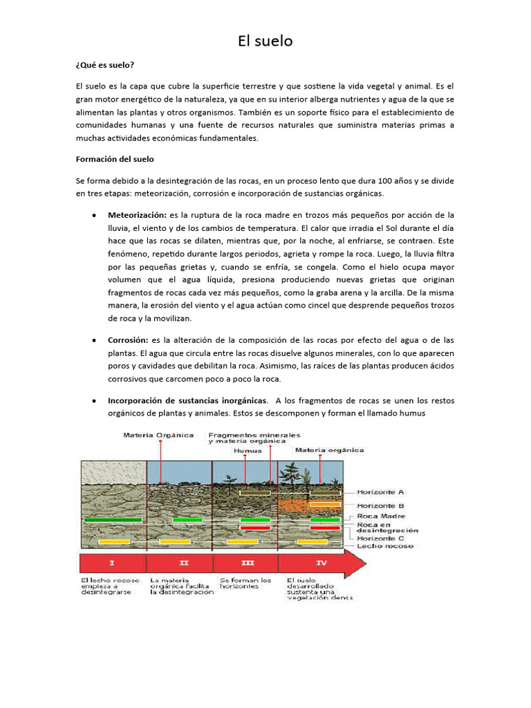 El Suelo Pdf Suelo Roca Geología