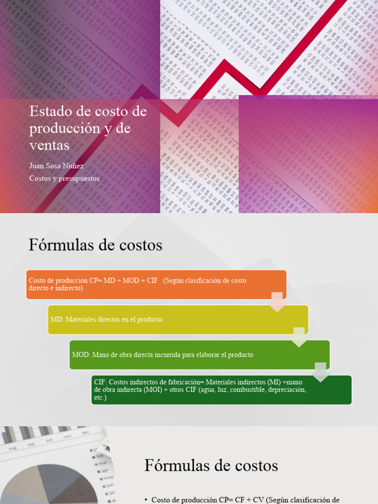 Estado de Costos de Producción y Ventas | PDF | Presupuesto | Economias