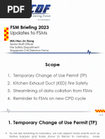 SCDF FSM Briefing - Kitchen Exhaust Duct (KED) | PDF | Fires | Duct (Flow)