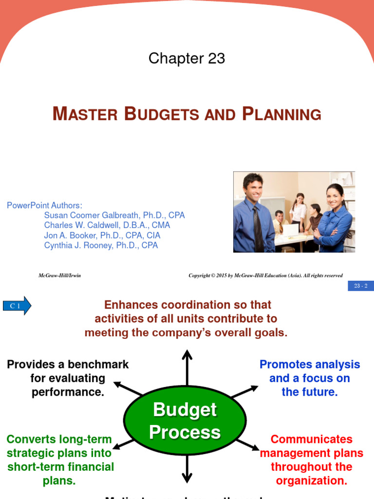 Chapter - 23 - PPT - Master Budgets and Planning | PDF | Retained ...