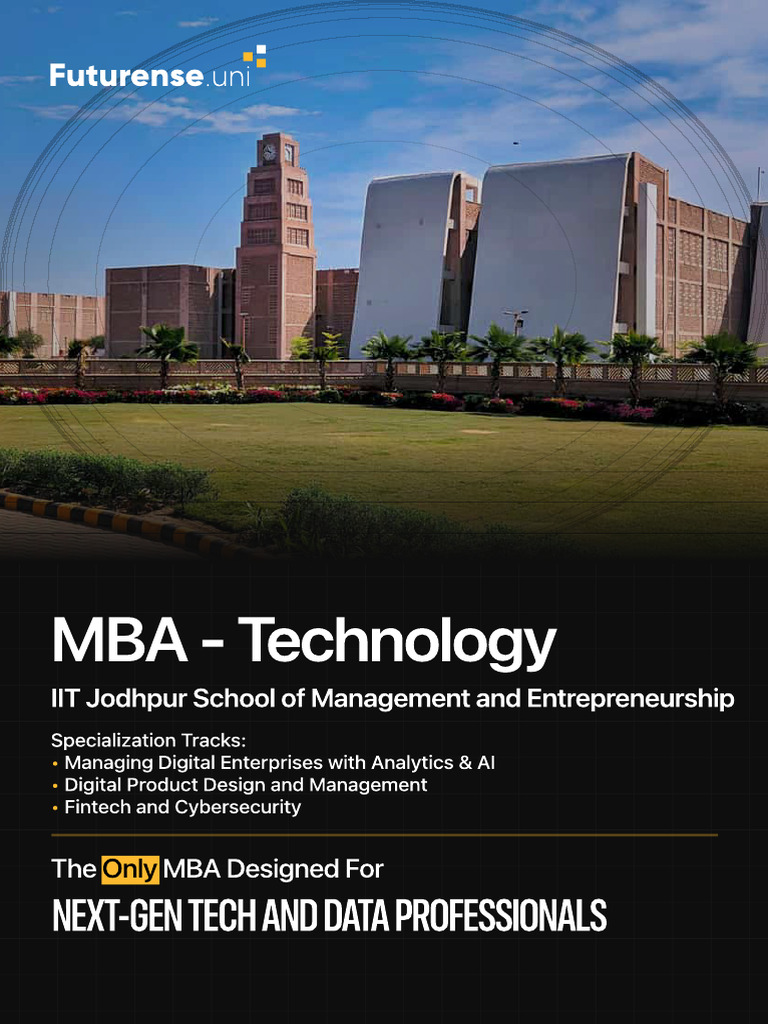MBA in Technology at IIT Jodhpur | PDF | Analytics | Internet Of Things