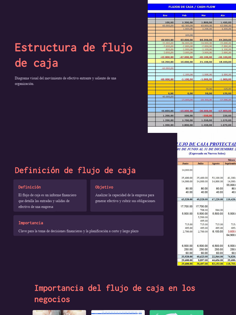 Estructura de Flujo de Caja | PDF | Planificación | Flujo de efectivo