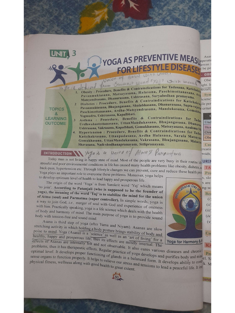 Ch-3 Yoga As Preventive Measure For Lifestyle Diseases | PDF